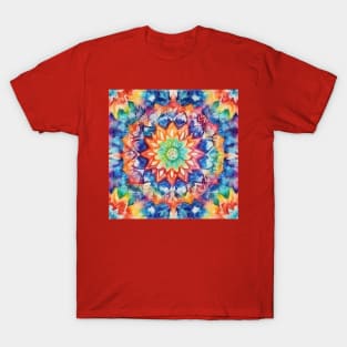 Watercolor kaleidoscope mandala T-Shirt